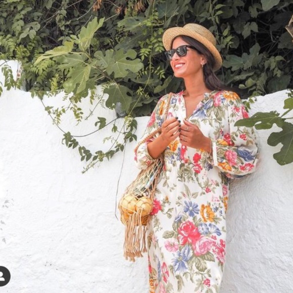 Zara Floral Print Dress - Picture 8 of 11